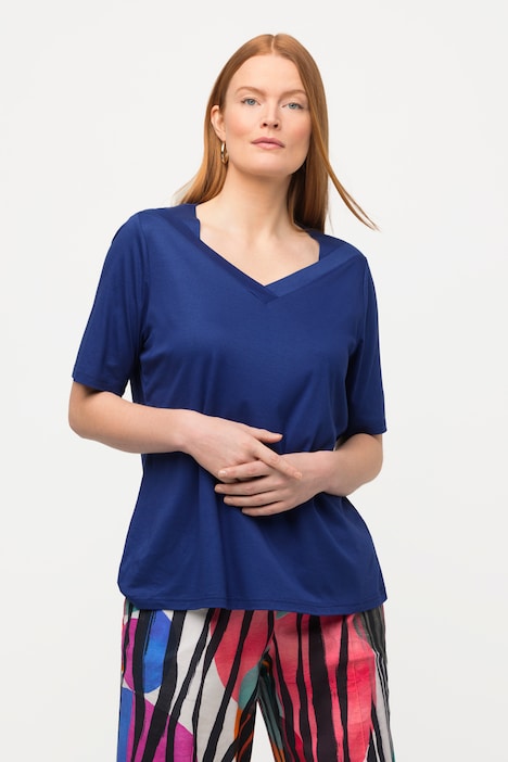 Short Sleeve Layered V-Neck Tee | T-Shirts | Knit Tops & Tees