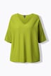 Pullover, Oversized, V-Ausschnitt, Halbarm