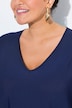 Pullover, Oversized, V-Ausschnitt, Halbarm