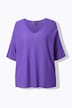 Pullover, Oversized, V-Ausschnitt, Halbarm