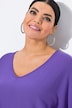 Pullover, Oversized, V-Ausschnitt, Halbarm