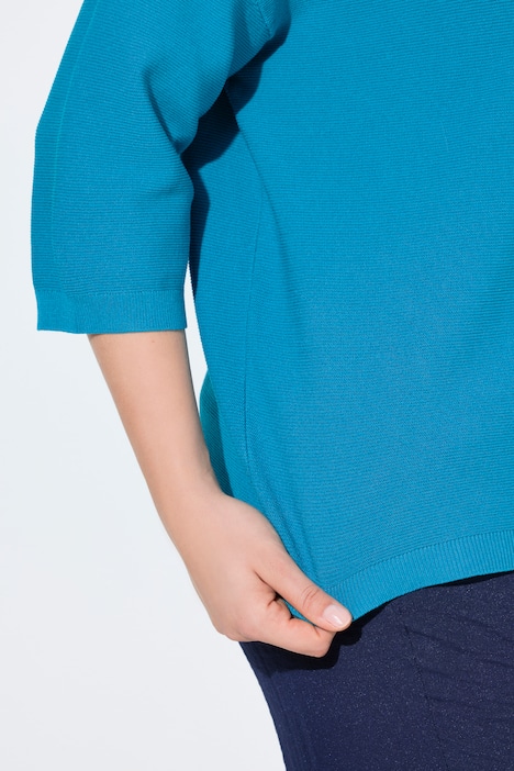 Kardigan, dzianina lewostronna, oversize, dekolt w szpic