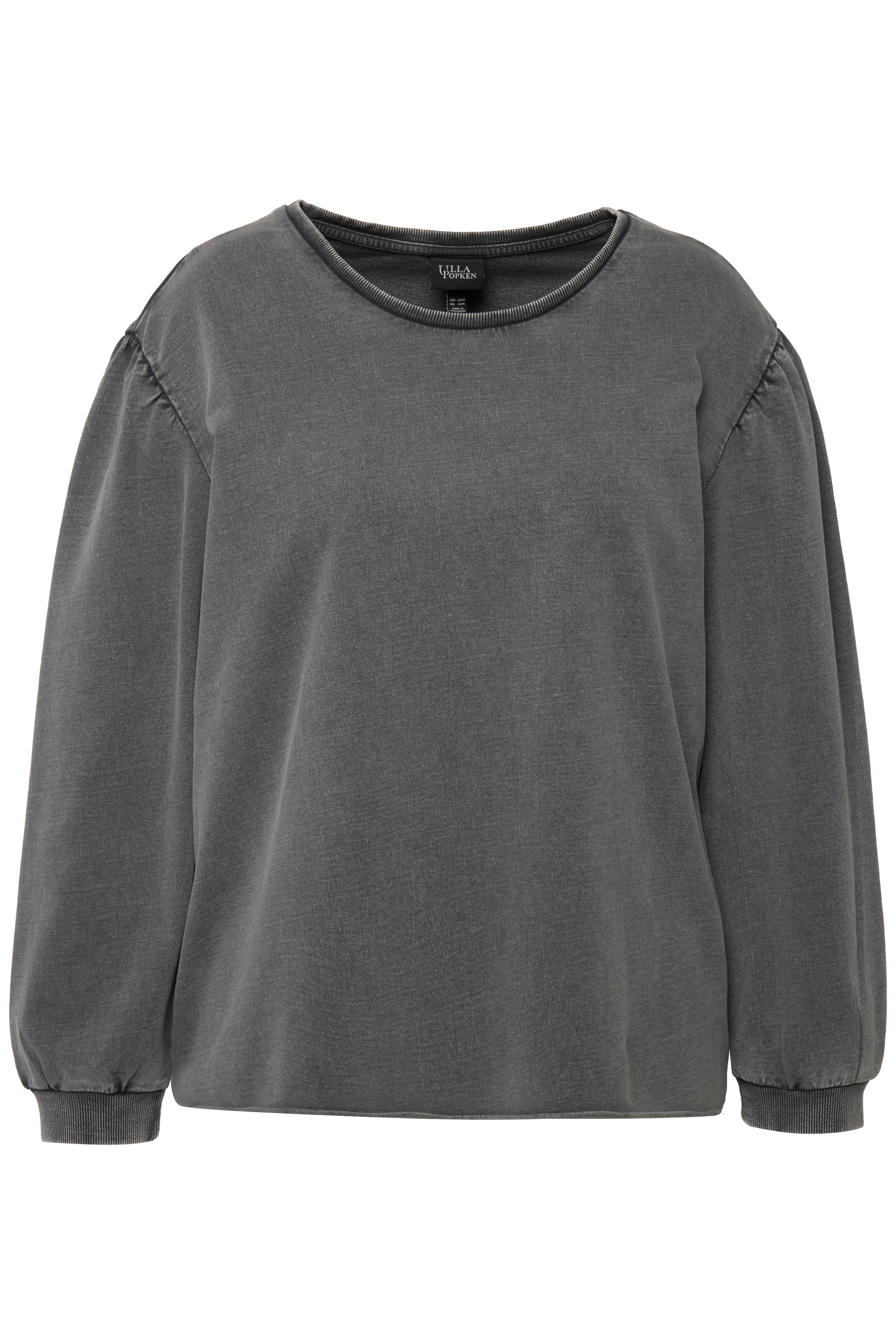 Ulla Popken Damen große Größen Sweatshirt Oversized Rundhals Langarm 817356