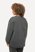 Oversized Long Sleeve Ribbed Cuff Sweatshirt