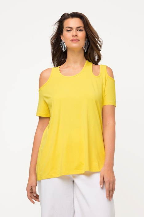 Asymmetric Cold Shoulder Short Sleeve Tee | T-Shirts | Knit Tops & Tees