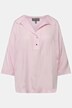Blus, oversize, ståkrage, halvlång ärm, tencel