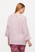 Blus, oversize, ståkrage, halvlång ärm, tencel