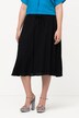 Flared A-Line Midi Pull-On Skirt