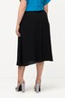 Flared A-Line Midi Pull-On Skirt