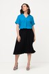 Flared A-Line Midi Pull-On Skirt