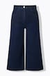 Jeans-Culotte, wadenlang, weites Bein, Marlenehose