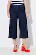 Jeans-Culotte, wadenlang, weites Bein, Marlenehose