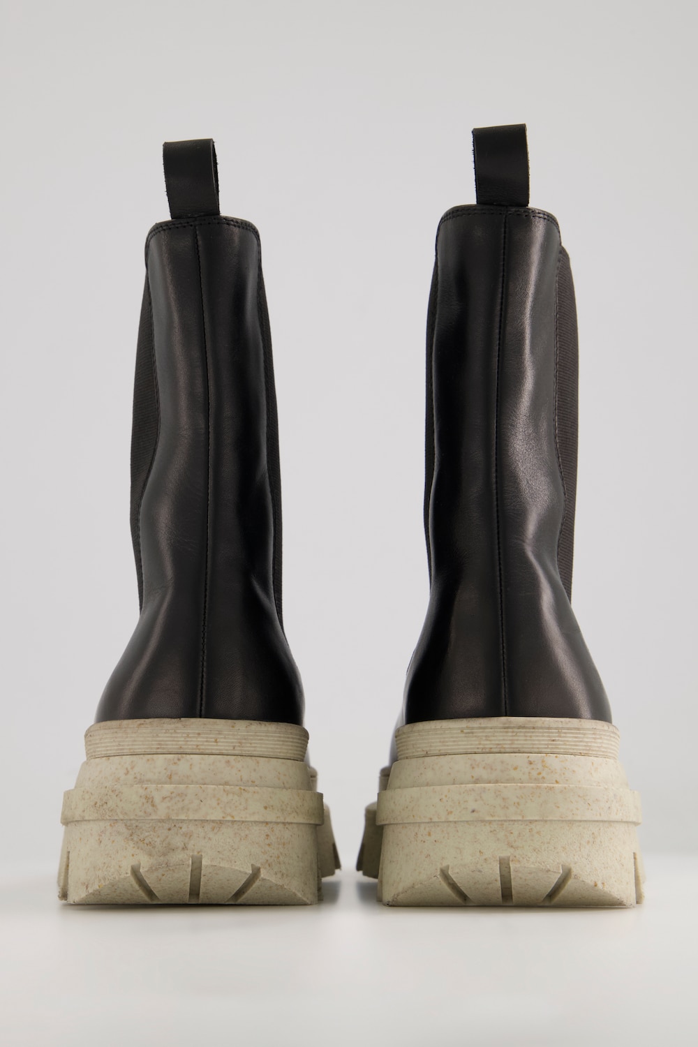 Stora storlekar Chelseaboots, Dam, vit, storlek: 43, Läder/Annat, Studio Untold