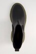 Botas Chelsea, piel auténtica, plataforma de color, ancho H