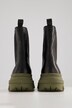 Botas Chelsea, piel auténtica, plataforma de color, ancho H