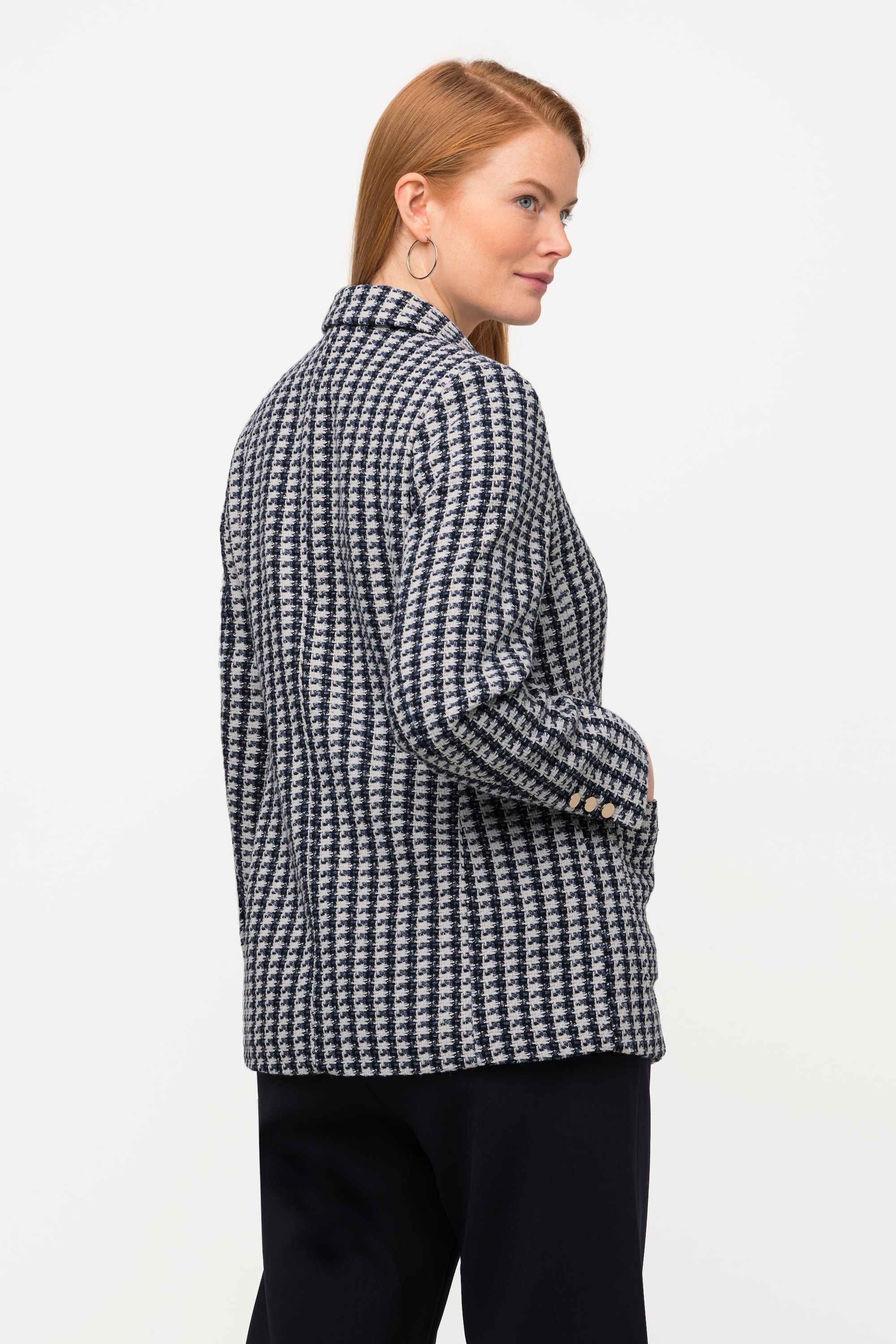 Ulla Popken Damen große Größen Blazer leicht tailliert Reverskragen