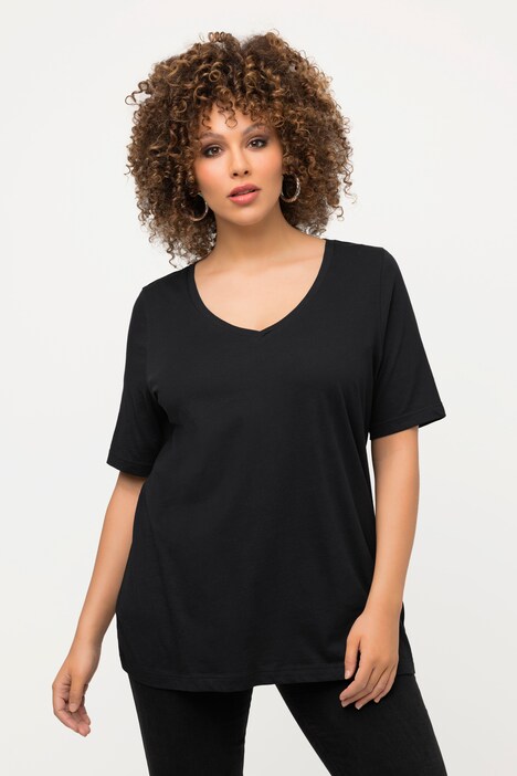 Relaxed Fit Short Sleeve V-Neck Tee