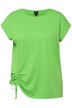 Tričko, řasící stuha na lemu, kulatý výstřih, krátké rukávy