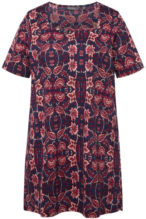 Dlouhé tričko, Classic, hranatý výstřih, krátké rukávy