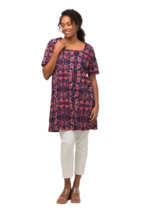 Dlouhé tričko, Classic, hranatý výstřih, krátké rukávy