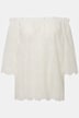 Carmenbluse, schulterfrei, A-Linie, Spitze, Halbarm