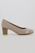 Zapato de tacón, Jana Shoes, aspecto de cuero, pedrería, ancho H