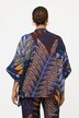 Bluse, bedruckt, Oversized, Rundhals, Halbarm