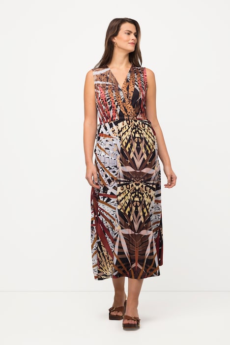 Palm Print Stretch Blend Maxi Dress | Maxi Dresses | Dresses