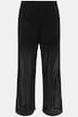 Pantalon en tulle transparent. Taille élastique, jambe large.