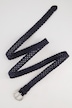 Ledergürtel, Flechtoptik, Metallic-Schließe
