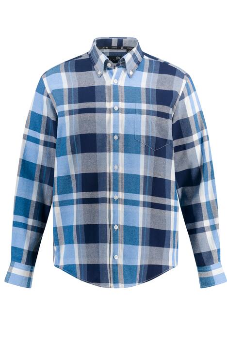 JAY-PI trekingová kostkovaná košile, kolekce outdoor, dlouhé rukávy, límeček s knoflíky, Modern střih