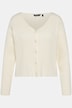 Ribbed Button Front V-Neck Short Cardigan Sweater