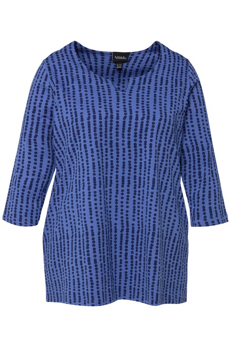 Tričko, A střih, tunikový výstřih, 3/4 rukávy