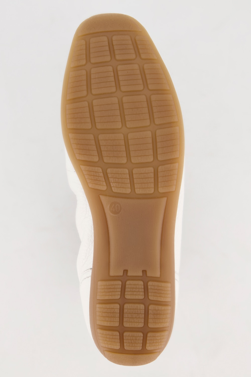 Stora storlekar Caprice skinnloafers, Dam, vit, storlek: 38, Läder, Ulla Popken
