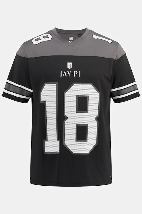 JAY-PI football jersey, American football, short sleeve, V-neck, large  print, T-shirts