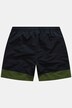 swim shorts, elasticated waistband, two colours