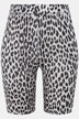 Radler, tight Legs, High Waist, Leo Print, Rippjersey, Elastikbund