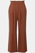 Pantalón, pernera ancha, cintura alta y elástica