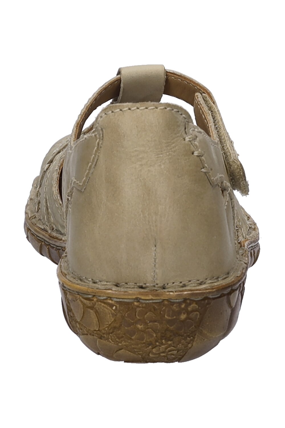 Stora storlekar Josef Seibel Skinnsandaler med kardborreband, Dam, beige, storlek: 42, Läder, Ulla Popken
