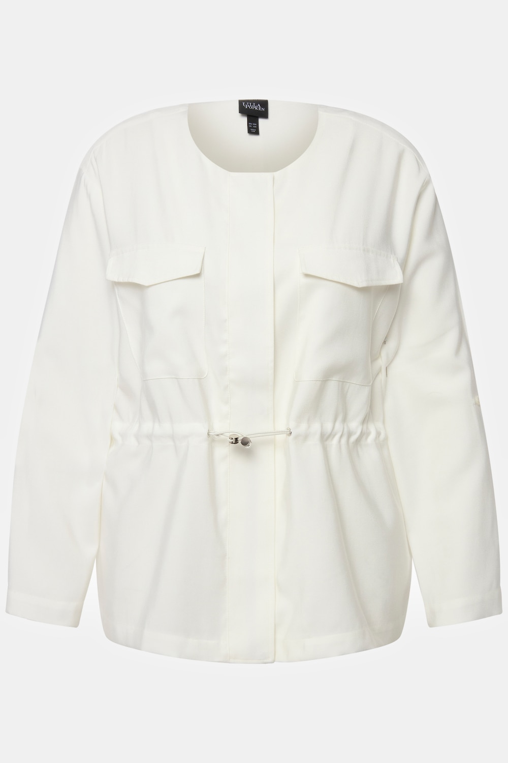 Stora storlekar Jacka, Dam, vit, storlek: 46/48, Viskos/Polyester, Ulla Popken