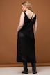 Robe en résille, longueur maxi, coupe Loose, col en V, sans manches