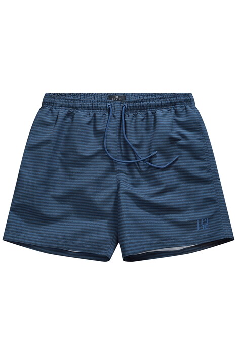 Plavecké šortky, plážová móda, elastický pas, pruhy