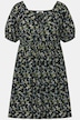 Minikleid, A-Line, Flower Print, Carree-Ausschnitt, Halbarm