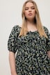 Minikleid, A-Line, Flower Print, Carree-Ausschnitt, Halbarm