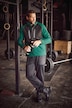 Pantalon en molleton JAY-PI Fitness, taille élastique et poches en nylon - coupe Modern fit
