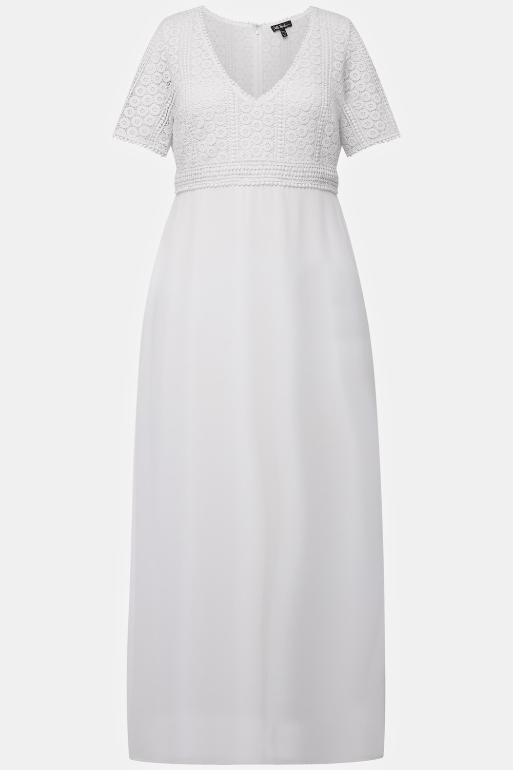 Stora storlekar Brudklänning, Dam, vit, storlek: 46, Polyester, Ulla Popken