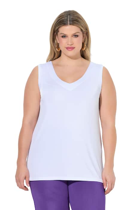 Slinky top, oboustranný materiál, variabilní výstřih