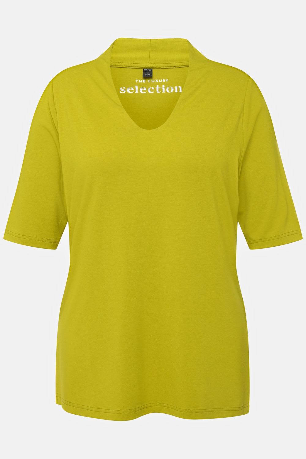 Stora storlekar T-shirt, Dam, grön, storlek: 42/44, Viskos, Ulla Popken