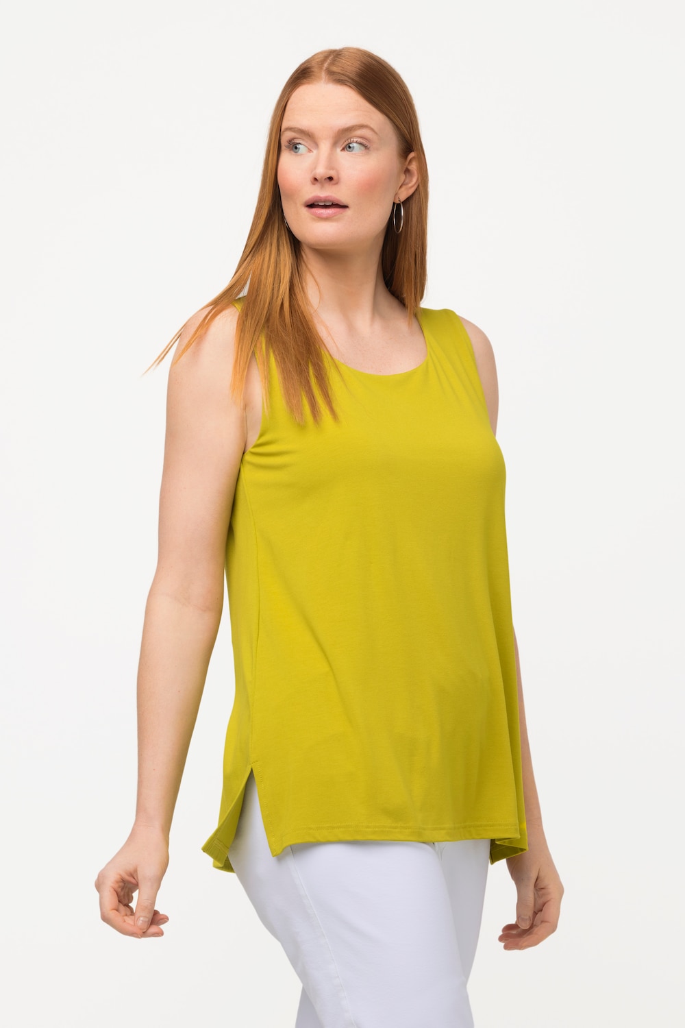 Grote Maten top, Dames, groen, Maat: 54/56, Viscose, Ulla Popken