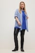 Hemdbluse, oversized, Stickerei, Hemdkragen, Langarm, Musselin